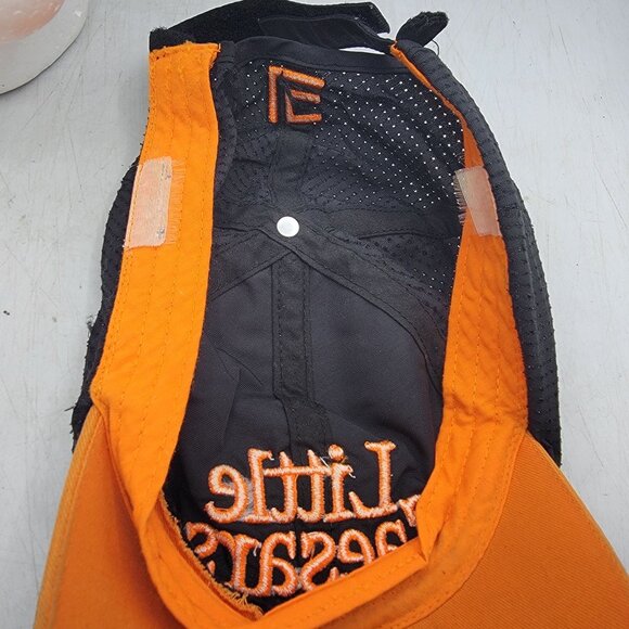 Little Caesars Black Orange Adjustable Baseball Cap Work Wear Pizza Casual - Picture 7 of 8